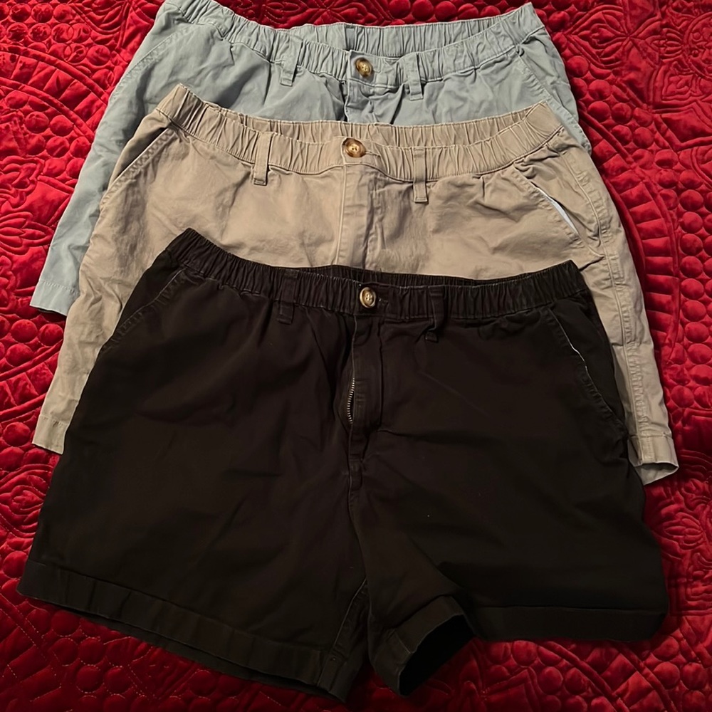 3 pairs of chubbies shorts - size XL & 5.5” inseam. Mens